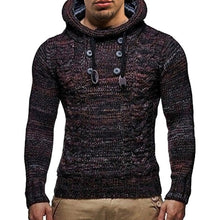 Load image into Gallery viewer, Fashion Vintage Sweater Cardigan Men Winter Warm Turtleneck Sweaters Knitting Tricot Jumper Horns Buckle Thick Casual outwear